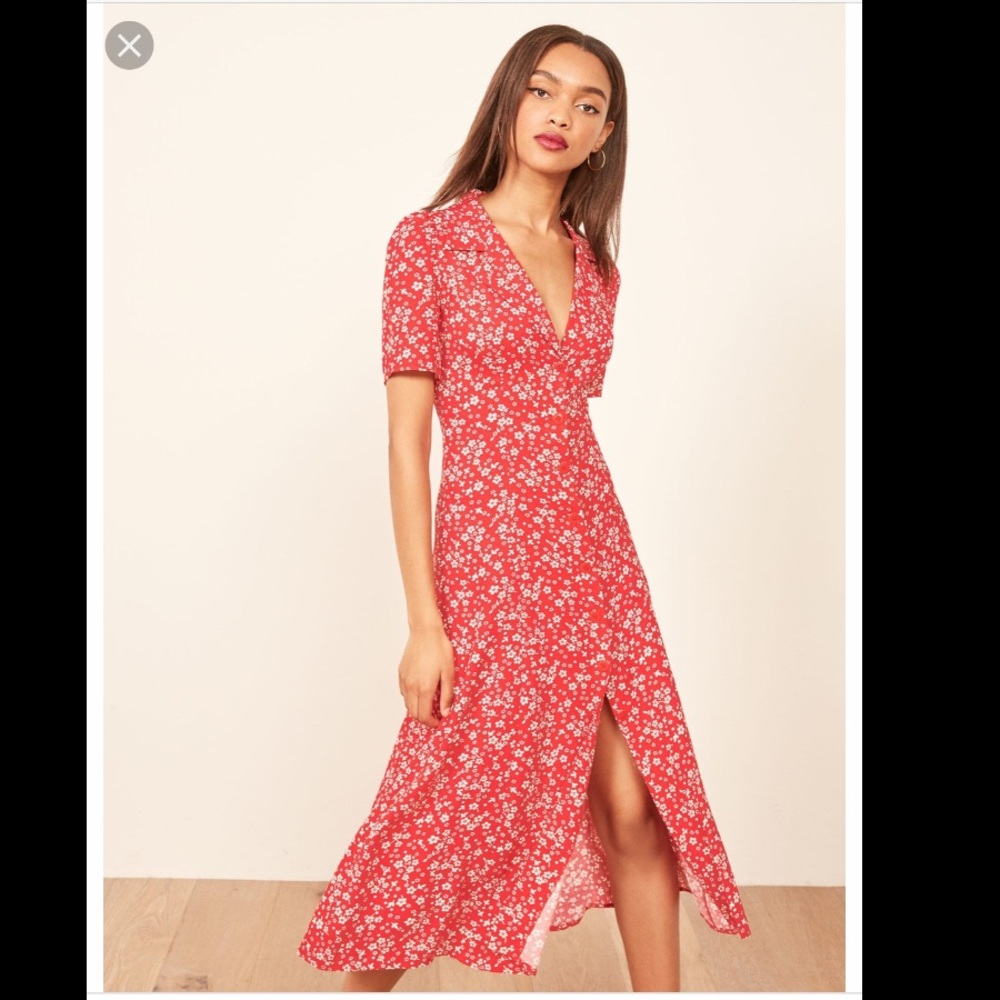 New! Reformation Clarice Merci Dress